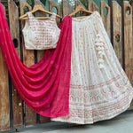 Trending White color Embroidery Designer Lehenga Choli for Any Function - Joshindia