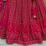 Rani pink color attractive lehenga choli design buy now - Joshindia