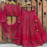 Rani pink color attractive lehenga choli design buy now - Joshindia