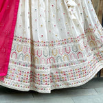 Trending White color Embroidery Designer Lehenga Choli for Any Function - Joshindia