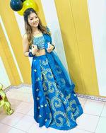 Buy turquoise blue color latest designer lehenga choli for wedding - Joshindia