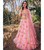 Beautiful Pink designer Lehenga Choli For great looks - Joshindia