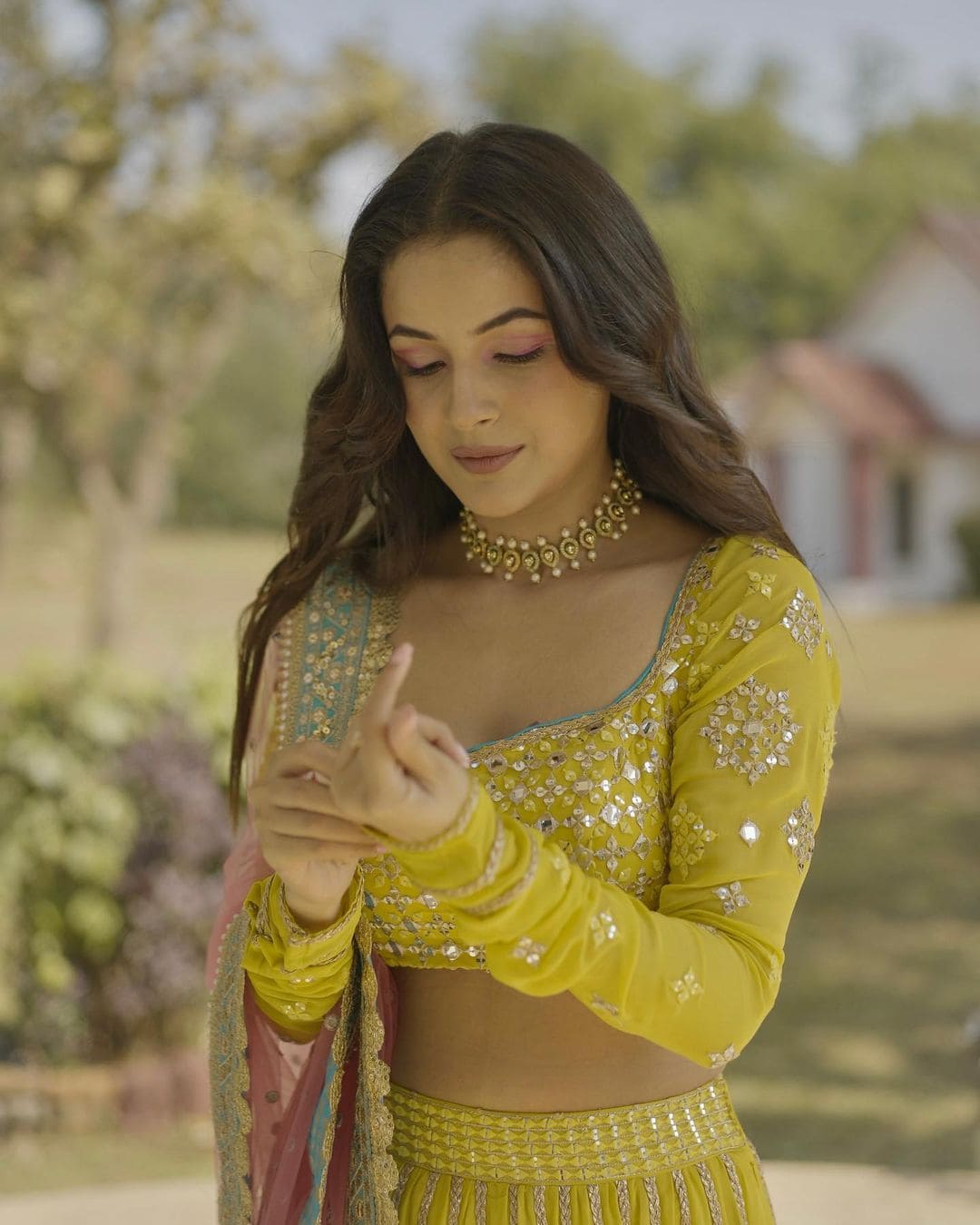 Yellow Color Lehenga Choli For Wedding Look - Joshindia