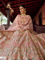 Trending peach color designer lehenga choli buy now - Joshindia