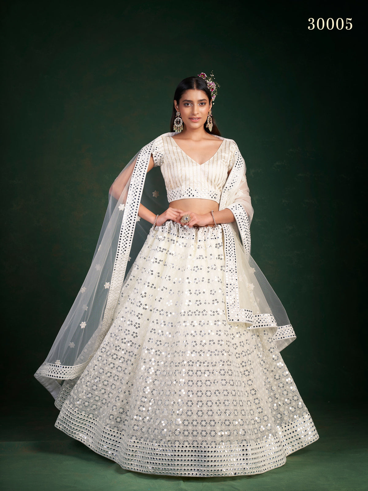 Stunning White Color Designer Lehenga Choli Buy Now - Joshindia