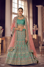 Trendy Turquoise Designer Lehenga Choli Buy Now - Joshindia
