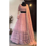 pink color latest designer lehenga choli - Joshindia