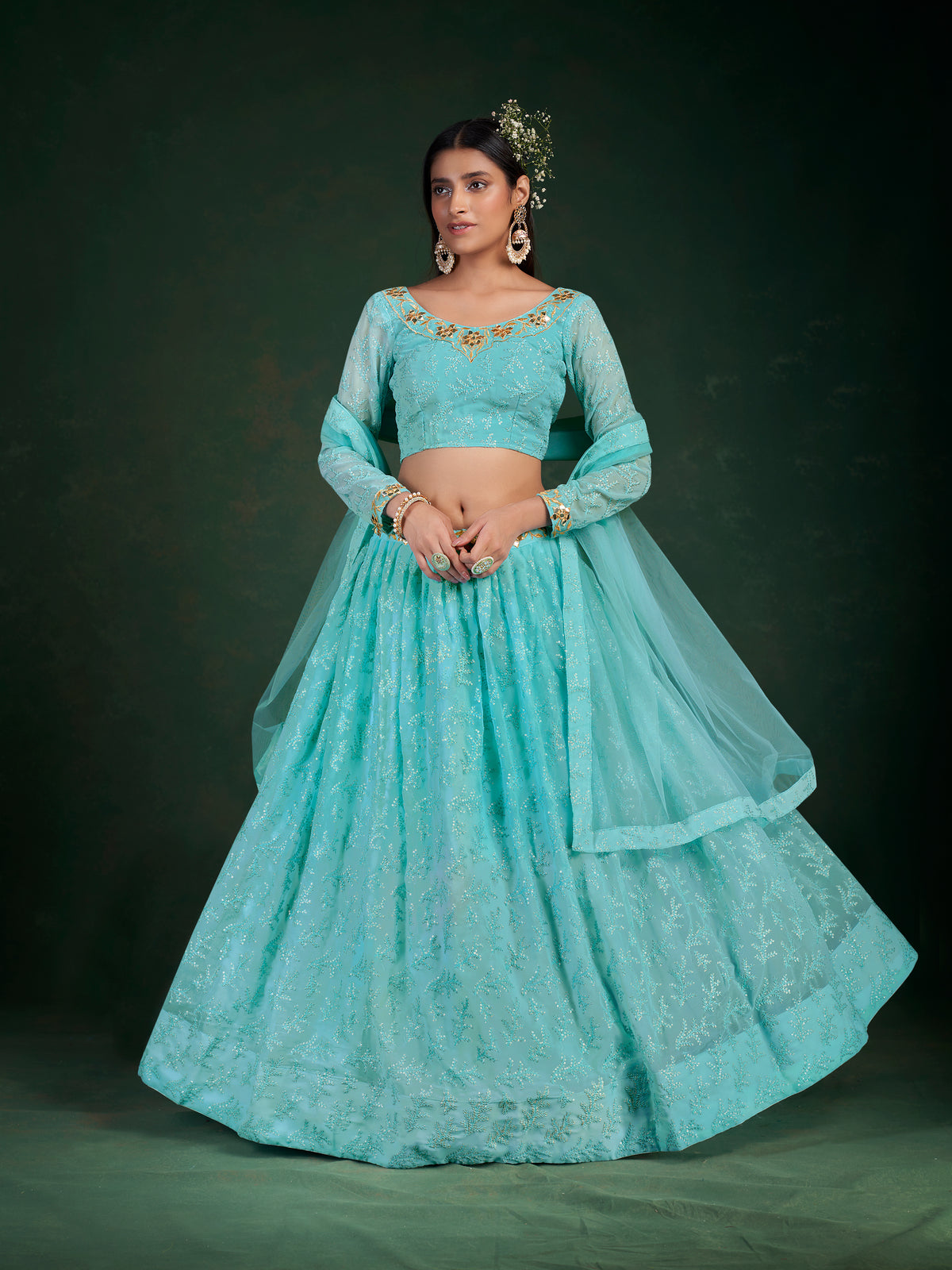 Fabulous Blue Color Designer Lehenga Choli Buy Now - Joshindia