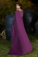 Buy Purple Pleated Saree With Blouse - Joshindia