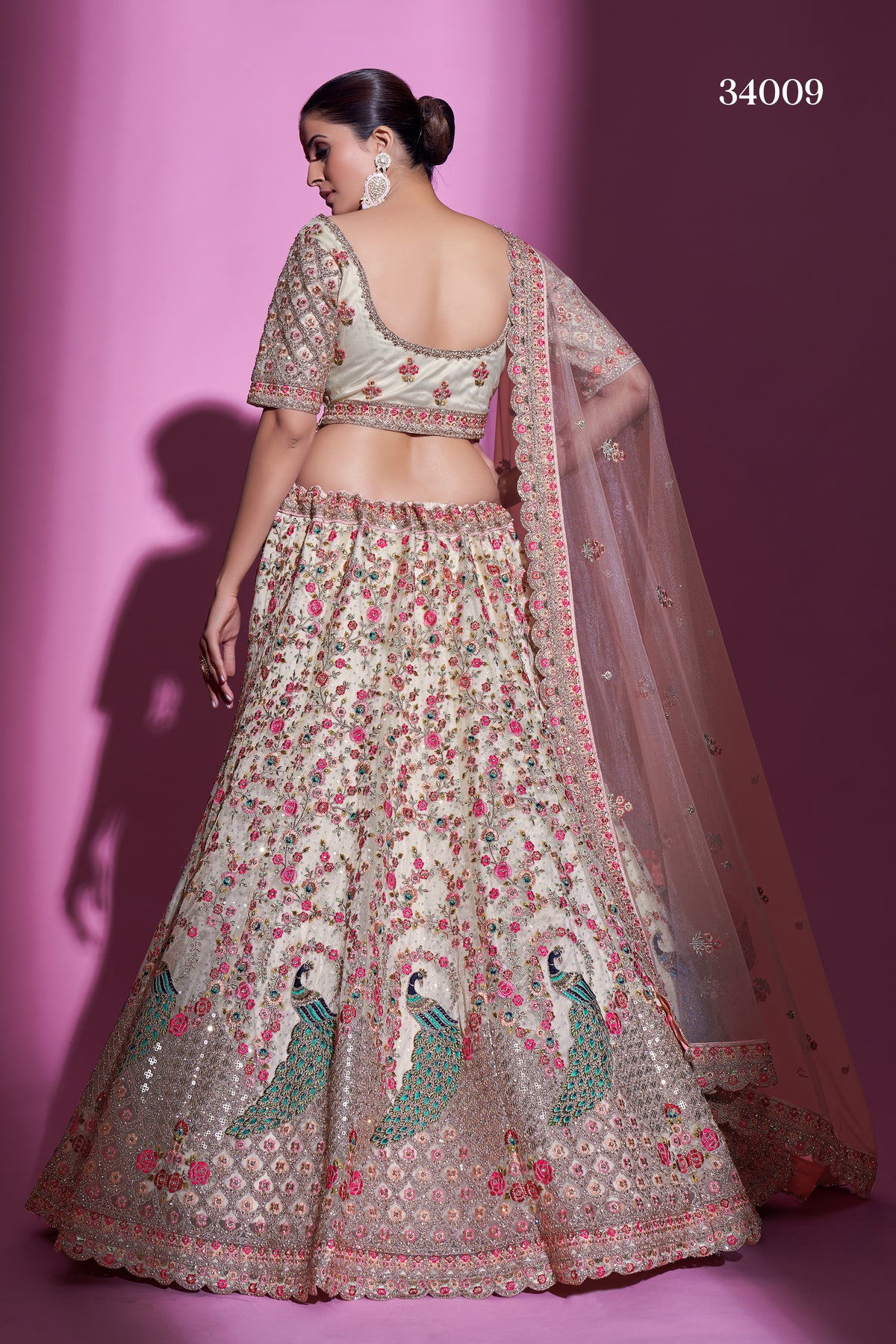 Comely Cream Color Designer Lehenga Choli Buy Now - Joshindia