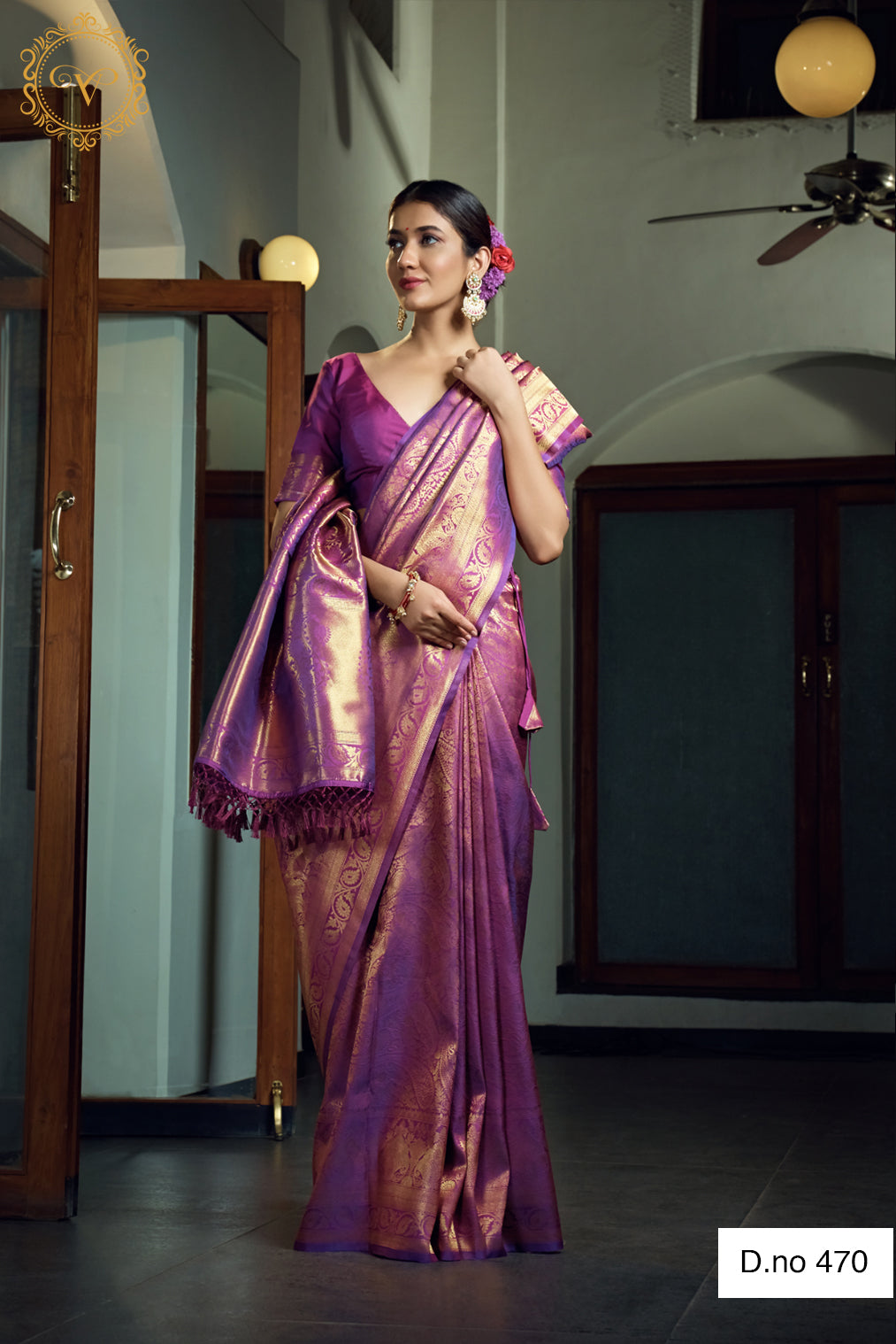 Wine color pure kanjiveram saree but now - Joshindia
