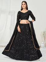 Trending black color mirror lehenga choli buy now - Joshindia