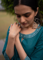 Best Designer Round Neck Embroidered Cotton Top - Joshindia