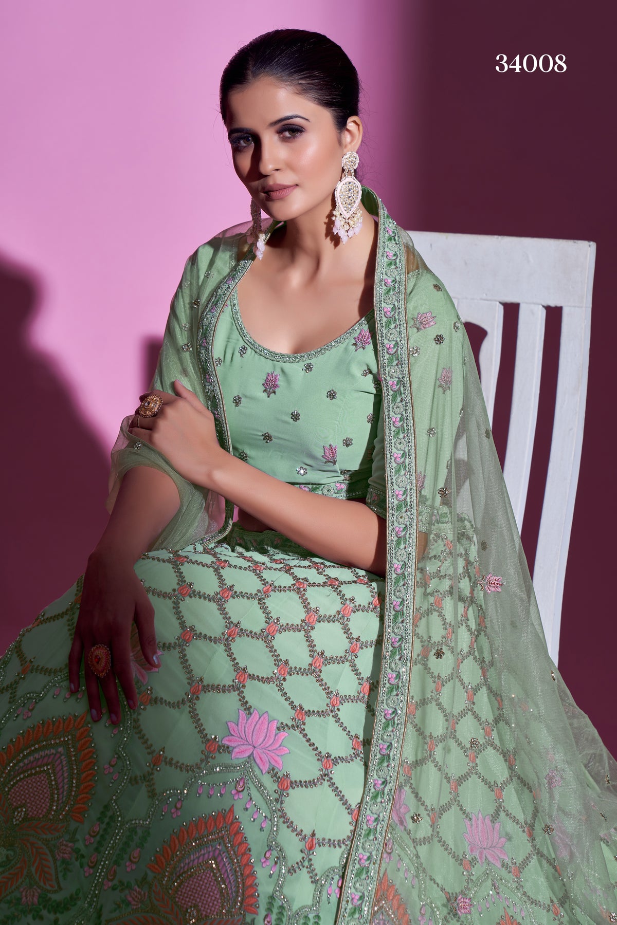 Sweet Pista Green Color Designer Lehenga Choli Buy Now - Joshindia
