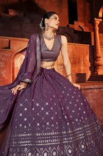 Wonderful Wine Color Designer Lehenga Choli Buy Now - Joshindia