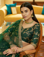 Green designer lehenga choli - Joshindia