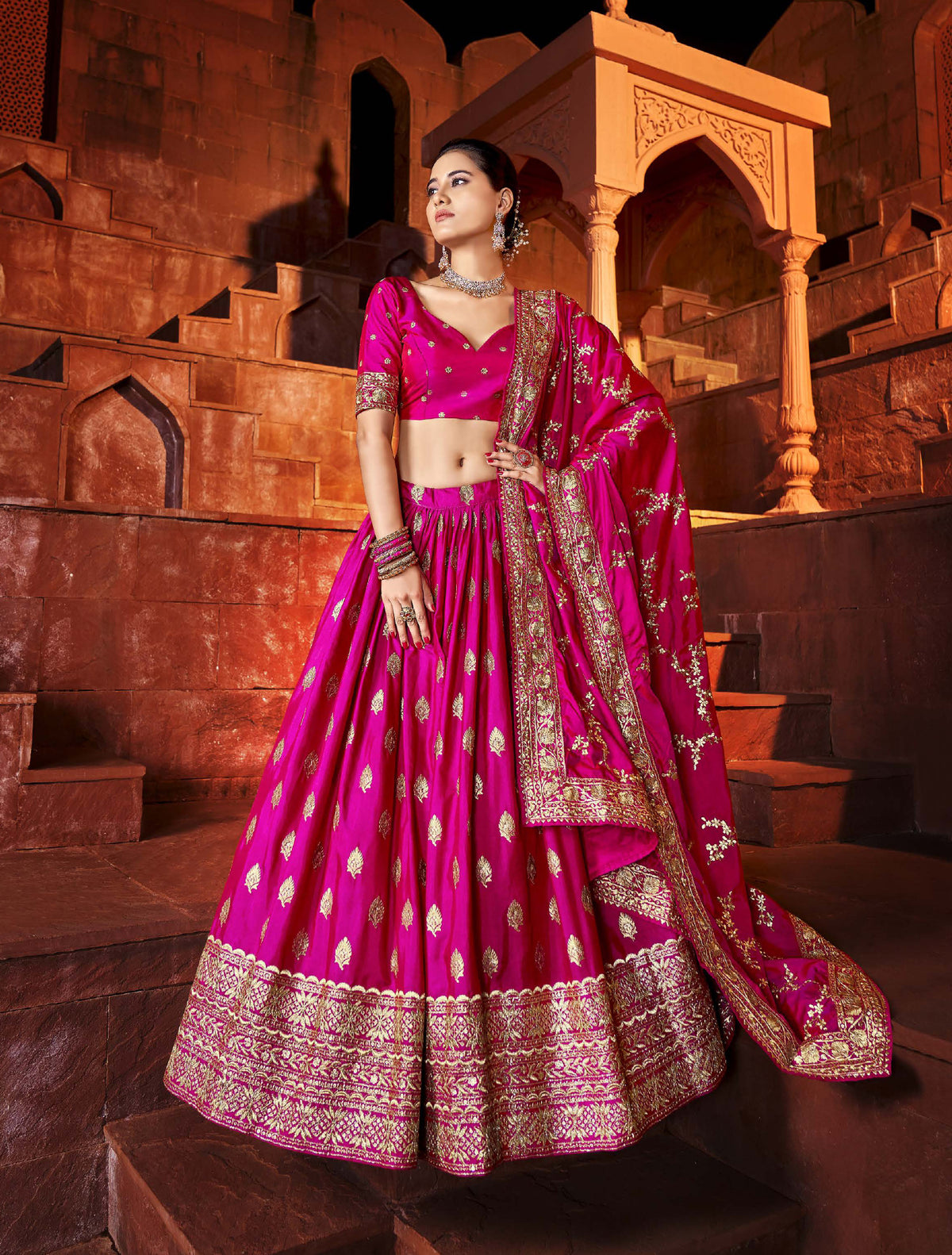 Royal Rani Pink Color Designer Lehenga Choli Buy Now - Joshindia