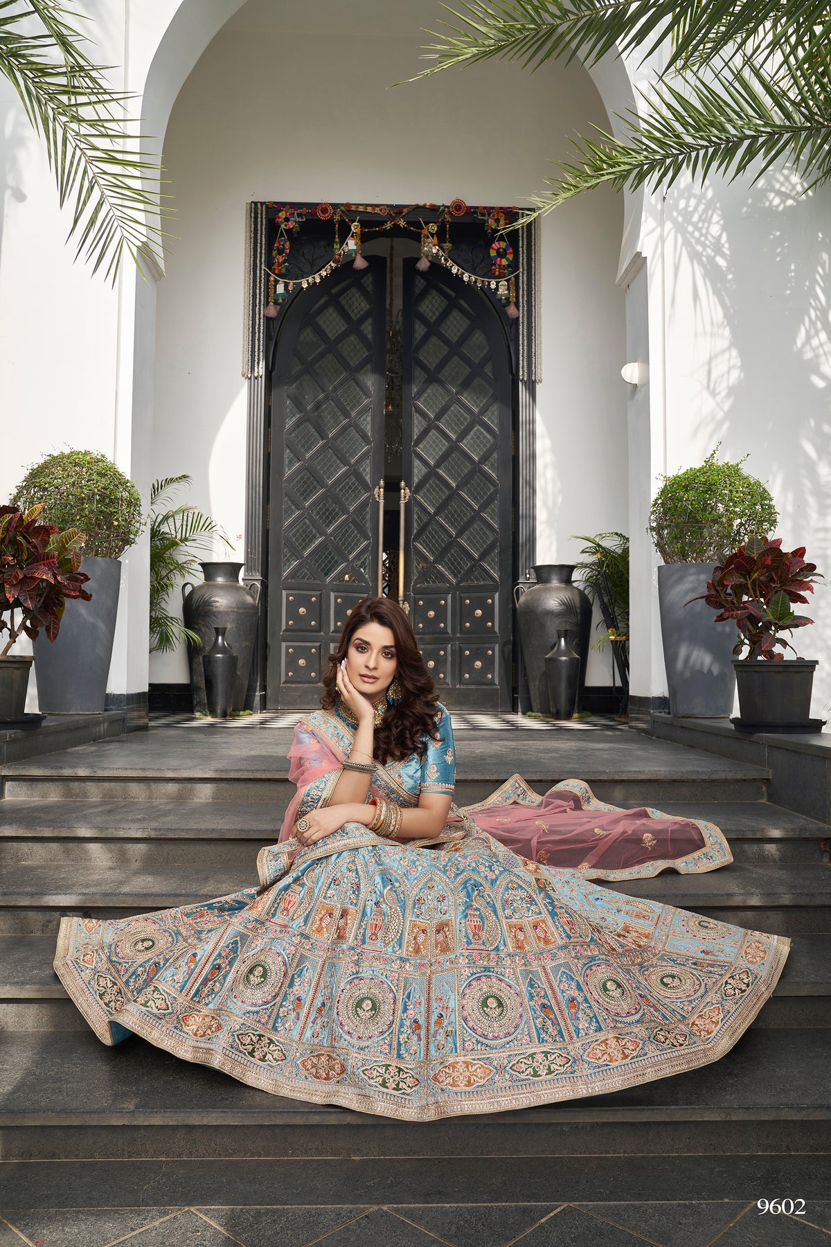 Trendy Turquqise Bridal Designer Lehenga Choli Buy Now - Joshindia