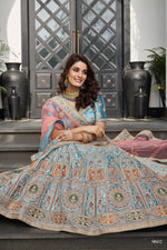 Trendy Turquqise Bridal Designer Lehenga Choli Buy Now - Joshindia