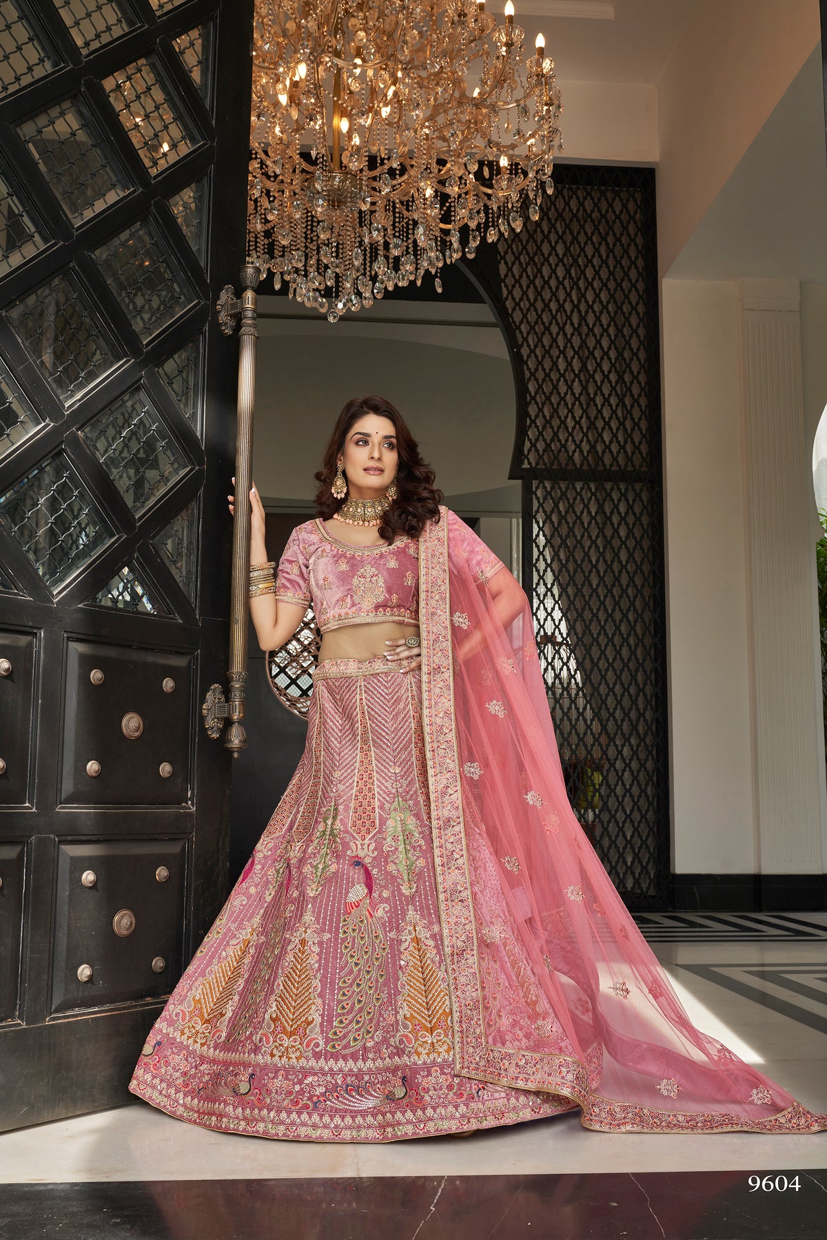 Trendy Mauve Bridal Designer Lehenga Choli Buy Now - Joshindia