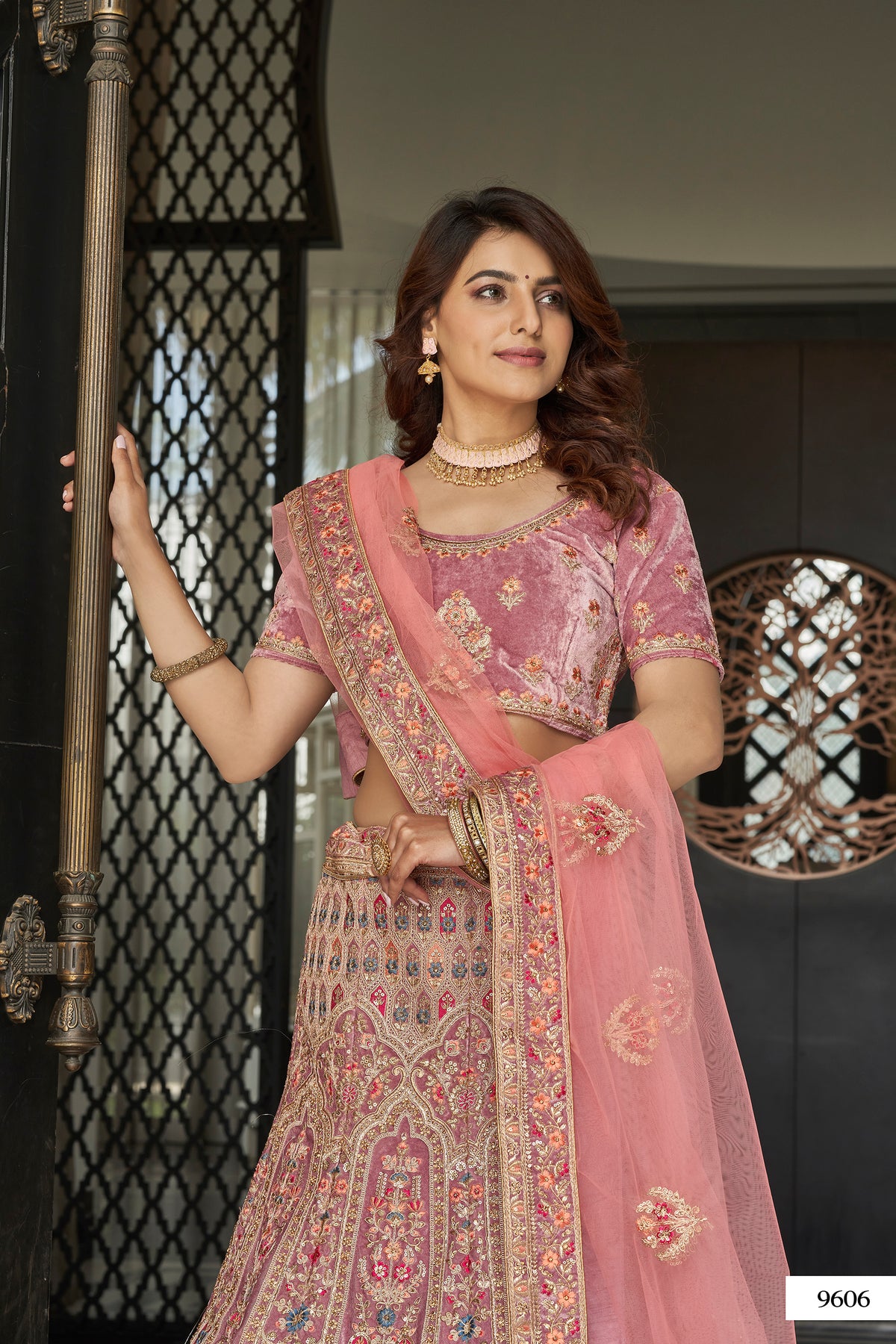 Trendy Latest Mauve Bridal Designer Lehenga Choli Buy Now - Joshindia