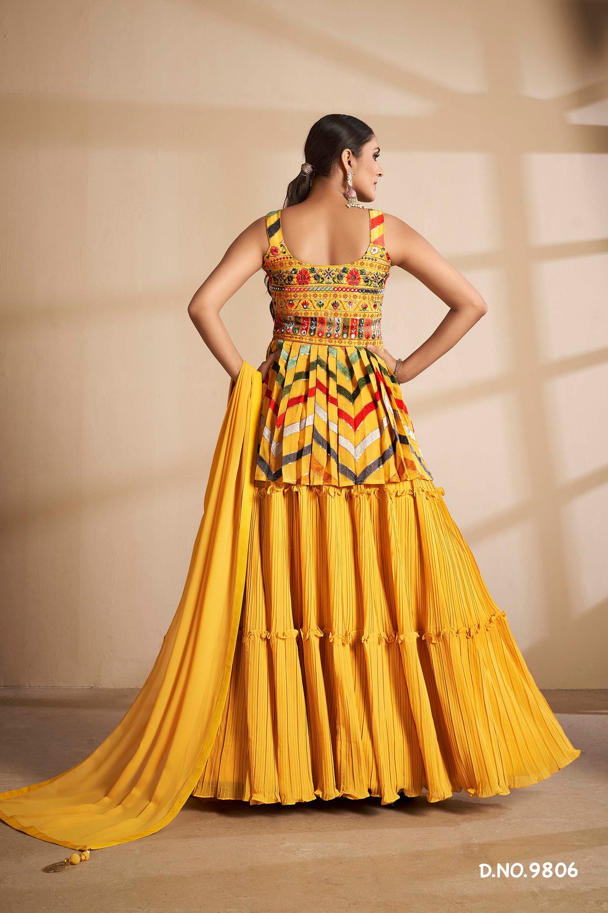 mustard color beautiful designer lehenga choli buy now - Joshindia
