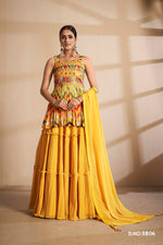 mustard color beautiful designer lehenga choli buy now - Joshindia