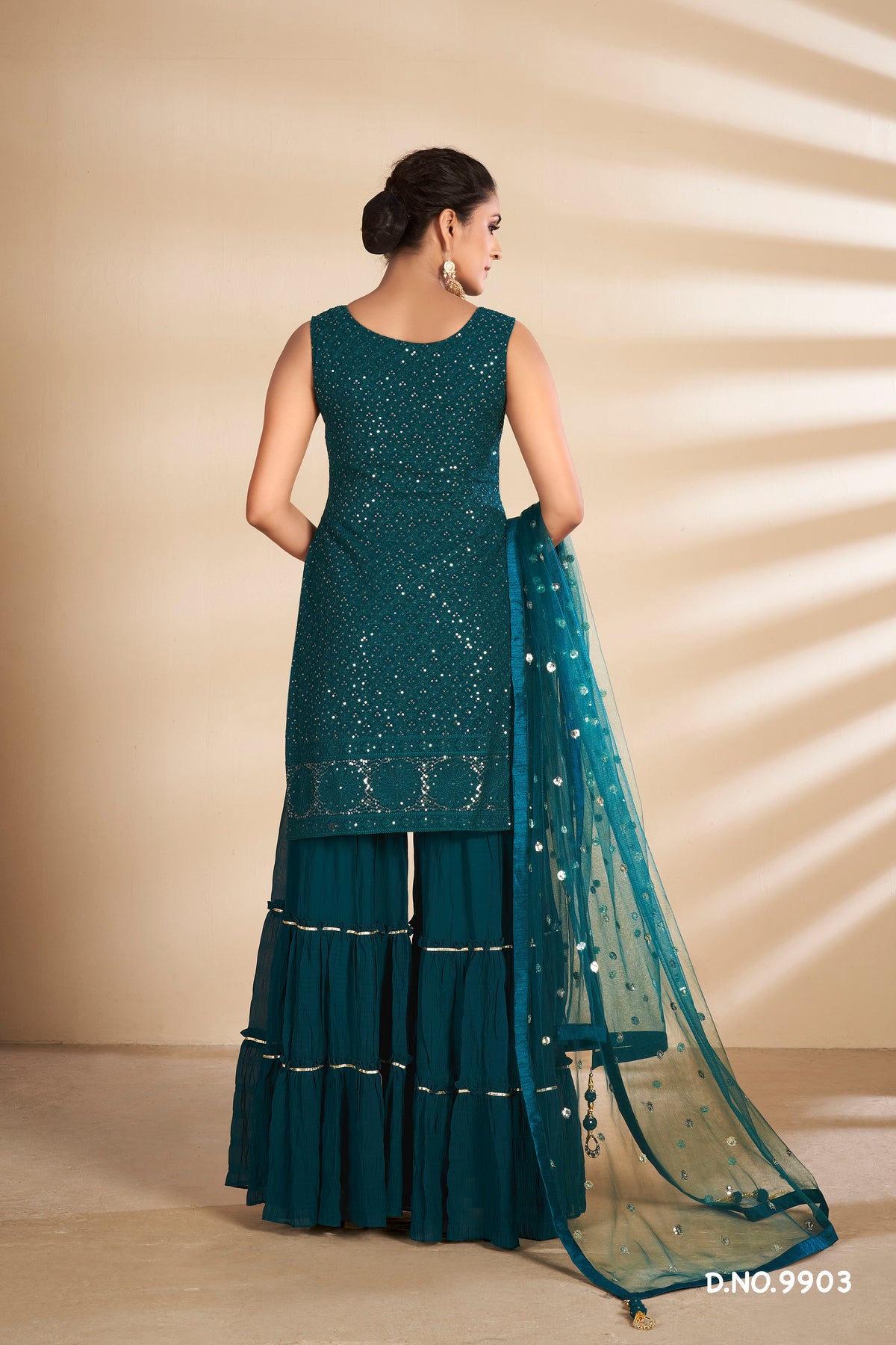 dark green trending floor length salwar suit buy now - Joshindia