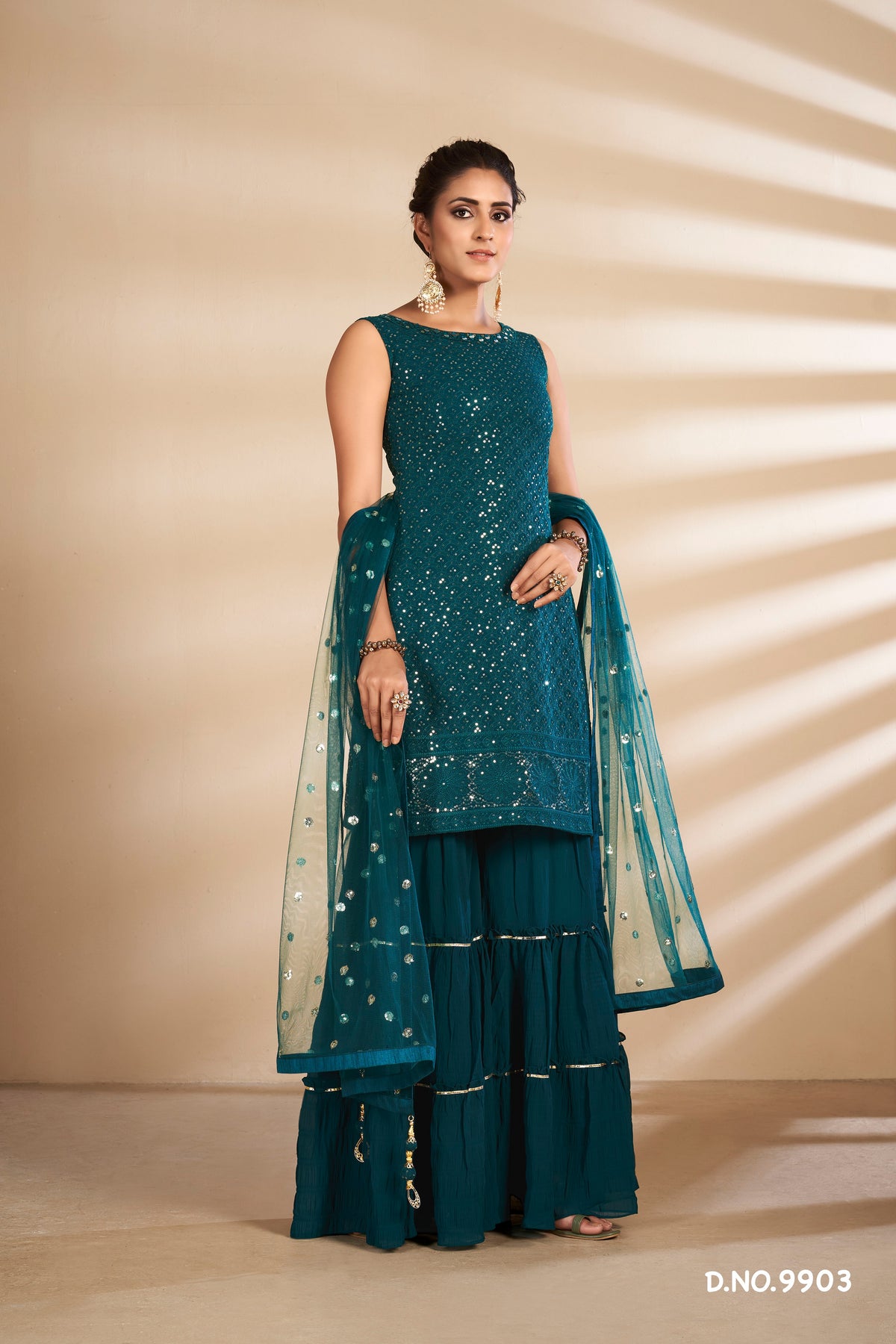 dark green trending floor length salwar suit buy now - Joshindia