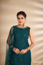 dark green trending floor length salwar suit buy now - Joshindia