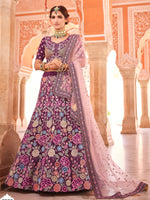 Buy wine color heavy designer lehenga choli - Joshindia
