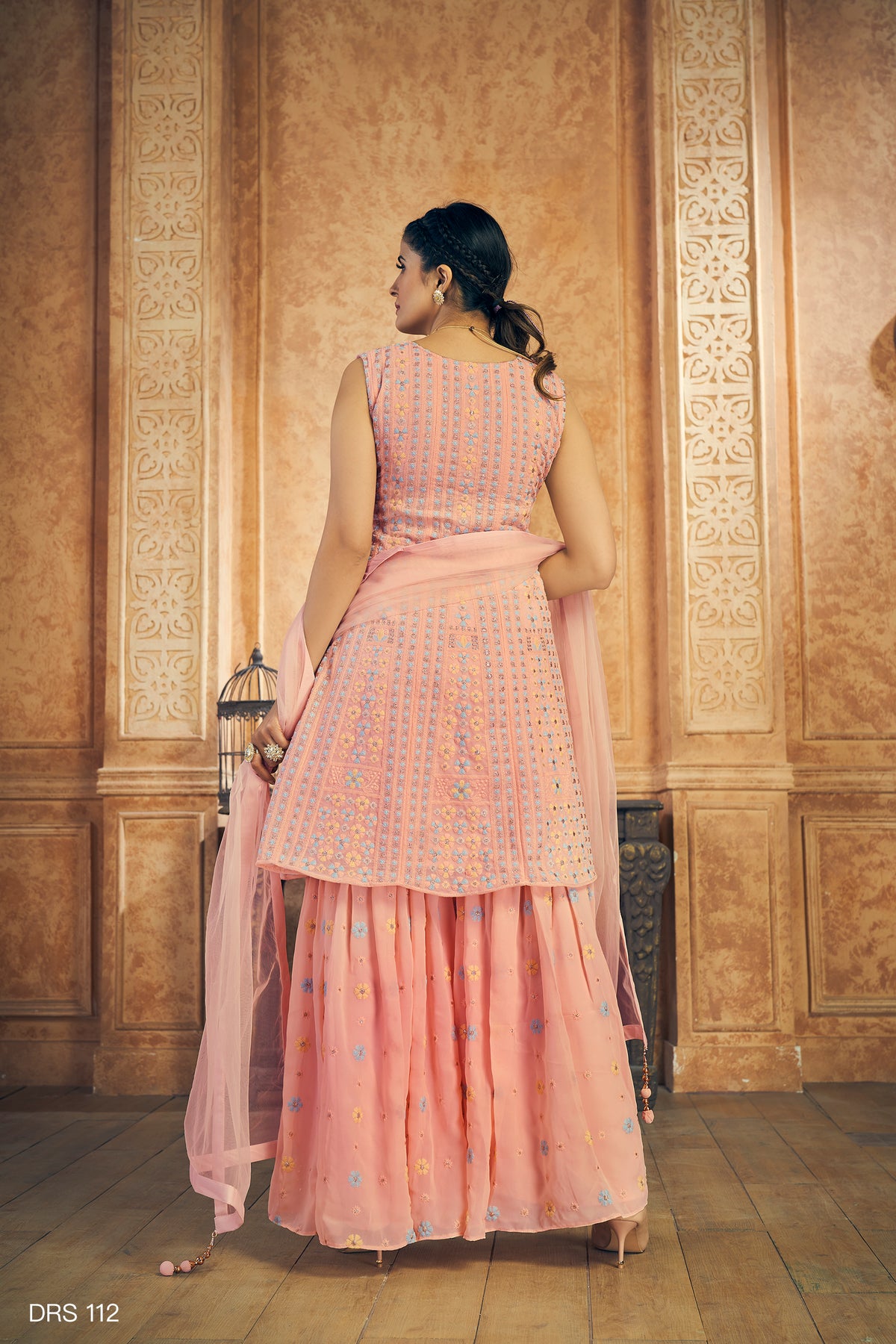 Beautiful Peach Designer Salwar suit At Best Price - Joshindia