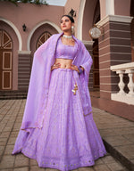 lavender color latest lehenga designs 2022 - Joshindia