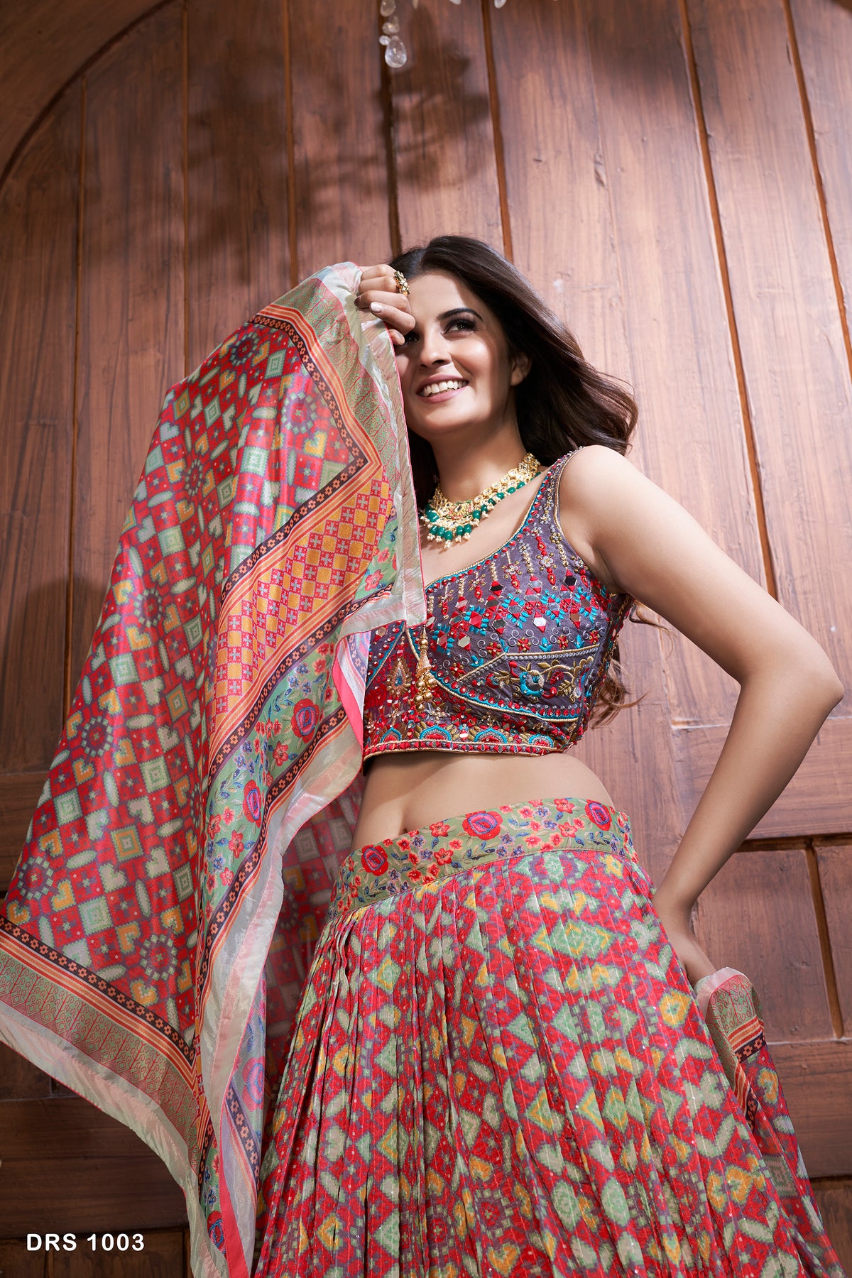 MultiColor Heavy Designer Lehenga Choli Buy Online - Joshindia