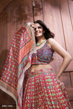 MultiColor Heavy Designer Lehenga Choli Buy Online - Joshindia