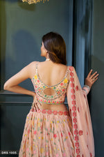 Peach Color Heavy Designer Lehenga Choli Buy Online - Joshindia
