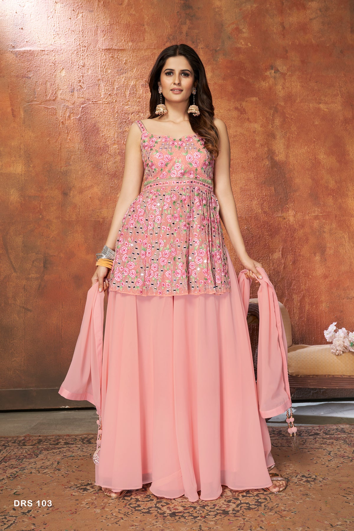 Beautiful Pink Designer Salwar suit At Best Price - Joshindia