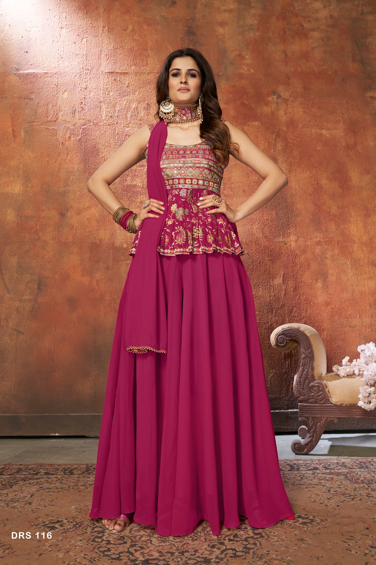 Beautiful Pink Designer Salwar suit At Best Price - Joshindia