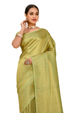 plain silk saree with small border - Joshindia
