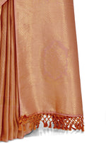 peach color silk sarees online - Joshindia