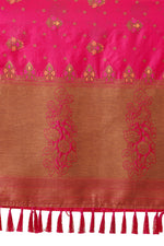 Classic Rani color pure kanjiveram silk saree buy now - Joshindia
