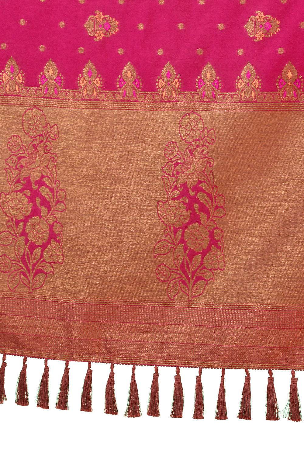 Trendy Pink color designer saree at affordable rate - Joshindia