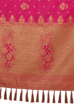 Trendy Pink color designer saree at affordable rate - Joshindia