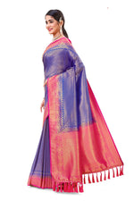 buy online Kanjivaram designer embroidery silk saree - Joshindia