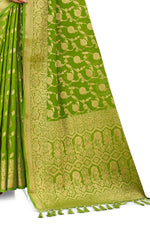 Parrot Green Color Silk Saree Buy Now - Joshindia