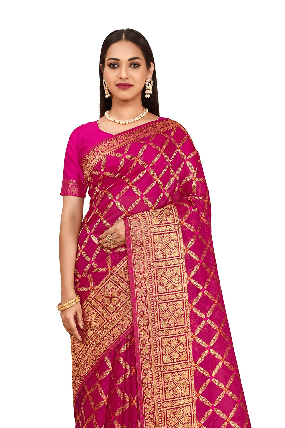 Rani Color Latest Saree Collection Online in India - Joshindia