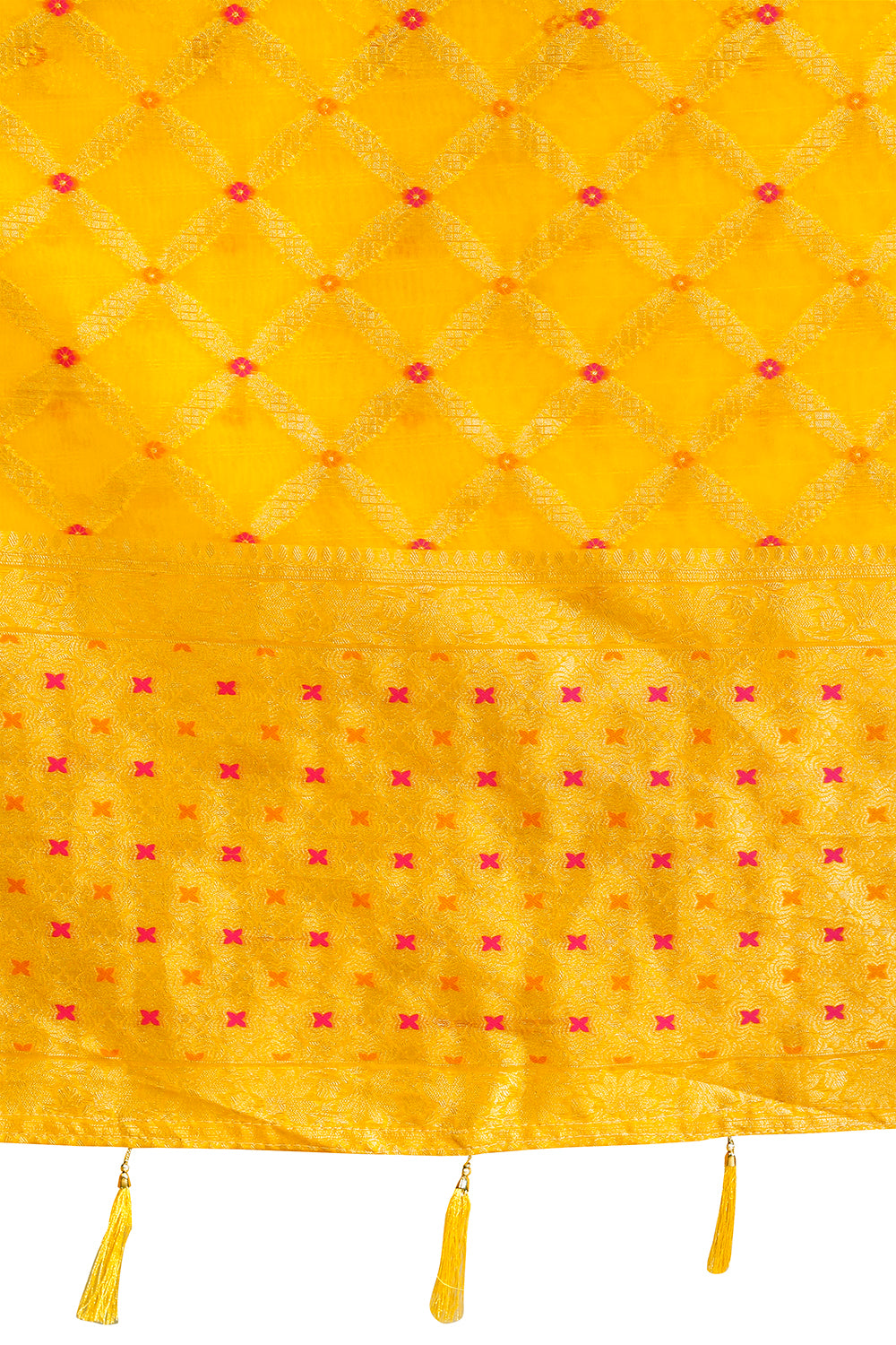 Treanding Yellow Silk Saree For Wedding Buy Now - Joshindia