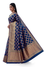 Buy Blue color best kanjivaram Silk saree online - Joshindia