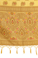 cream color silk Kanjivaram saree Buy Now - Joshindia