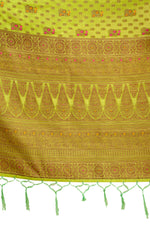 New Super Trending Chartreuse Green Color Designer Saree Collection - Joshindia